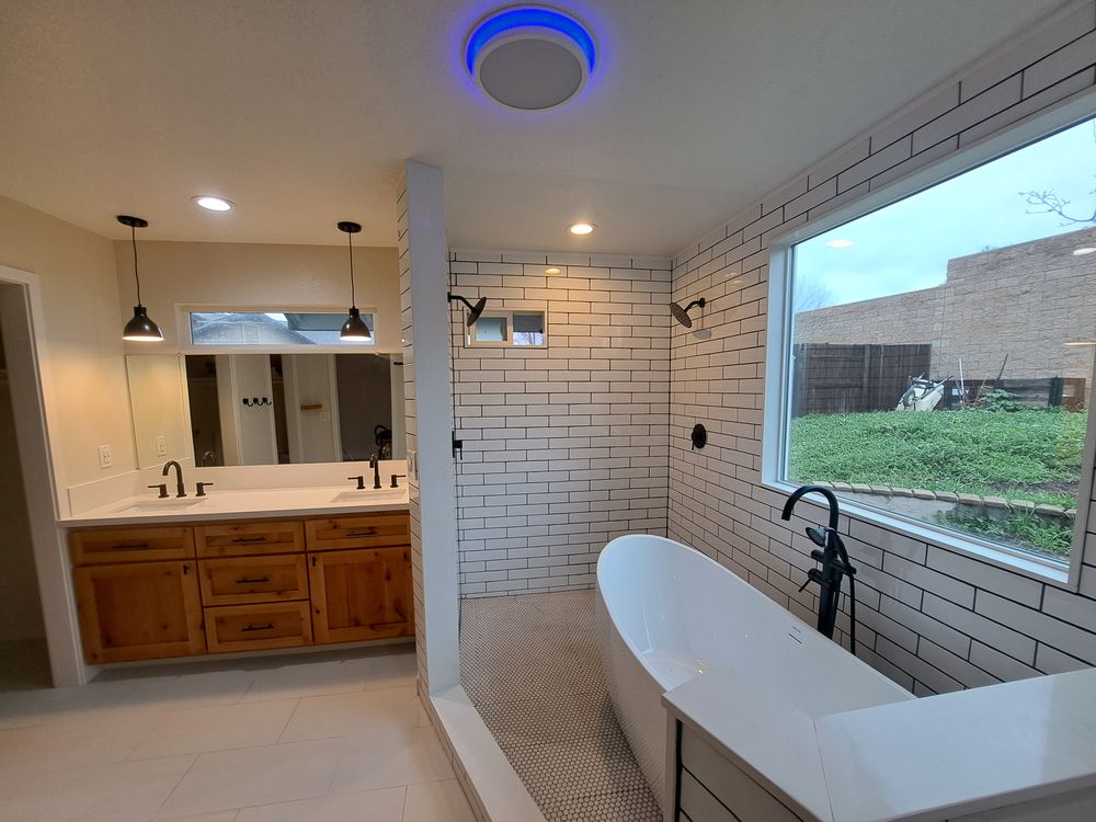 Kitchen renovation with custom cabinetry and countertops by Square Up Construction