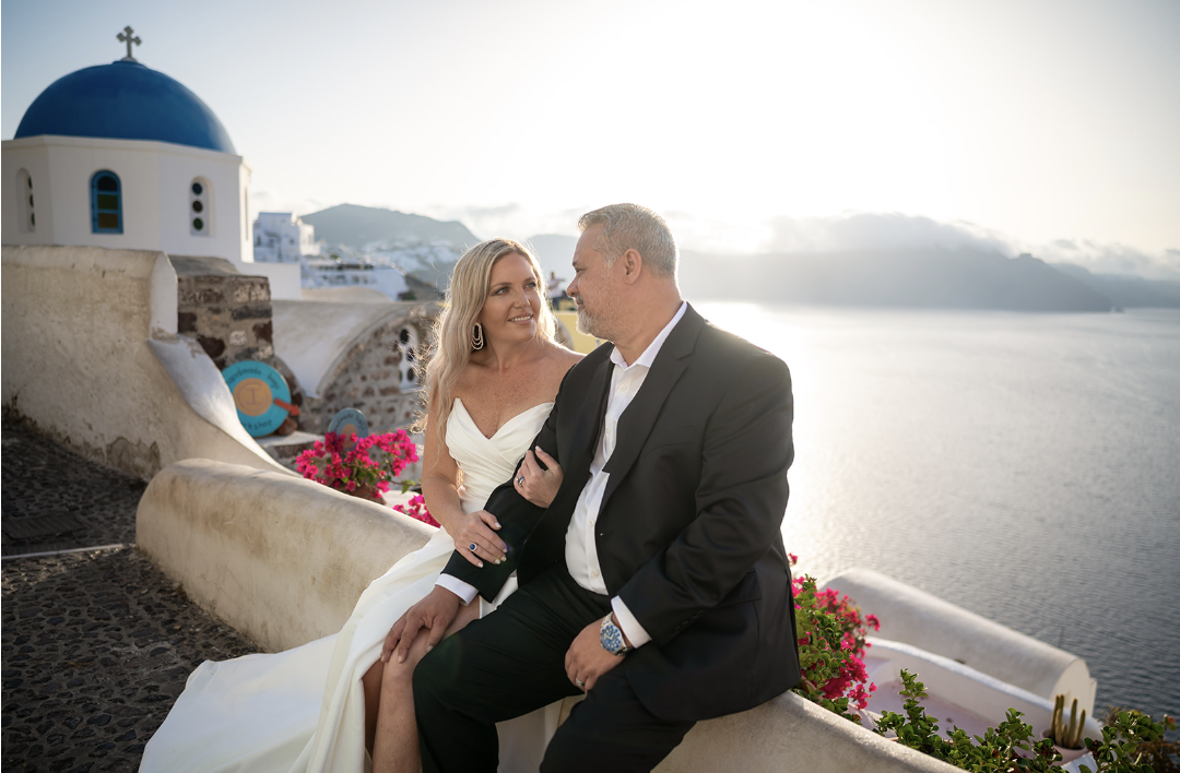 Couple at Santorini