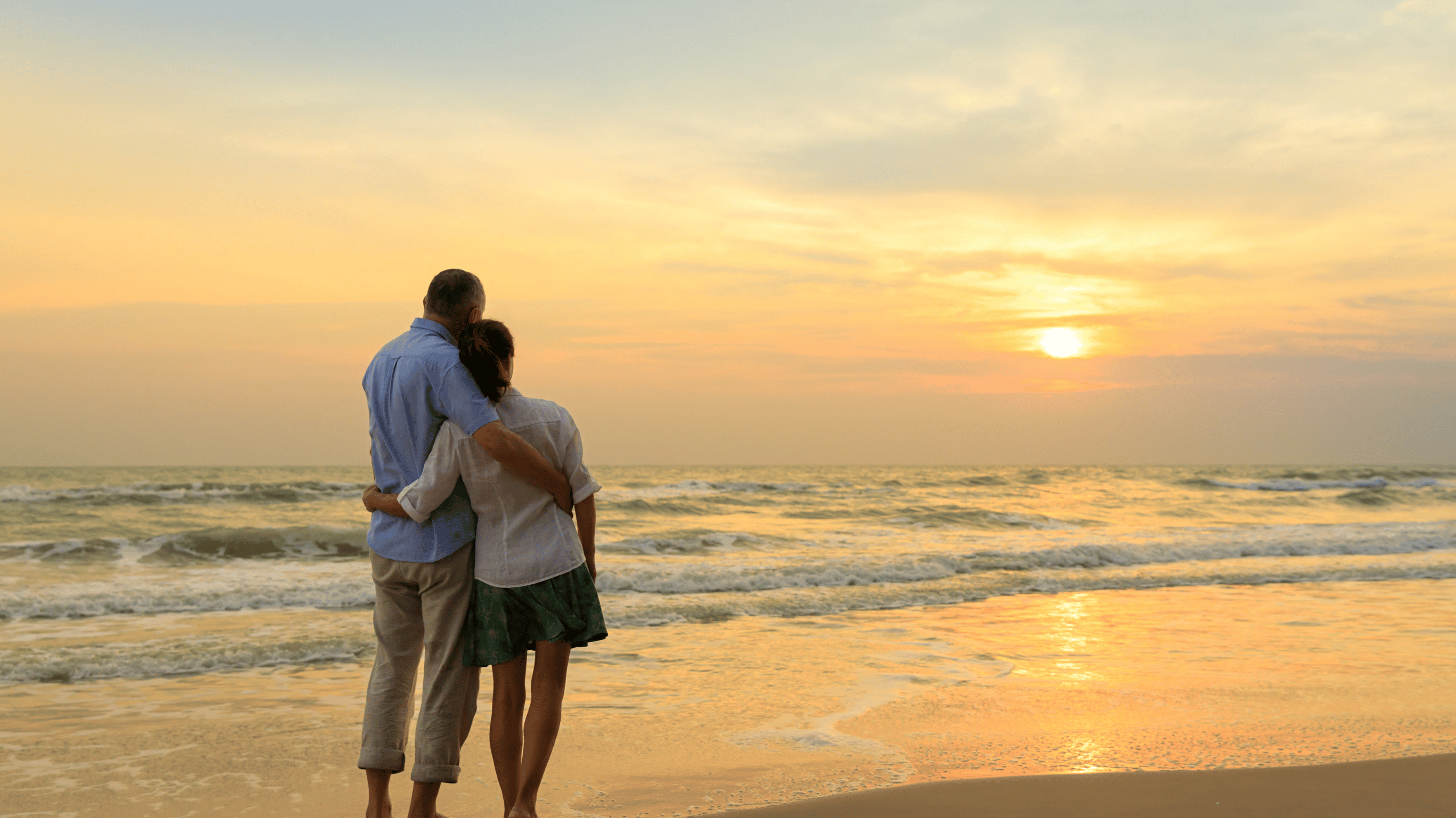 couple, Sunset at beach couple, Sunset at beach