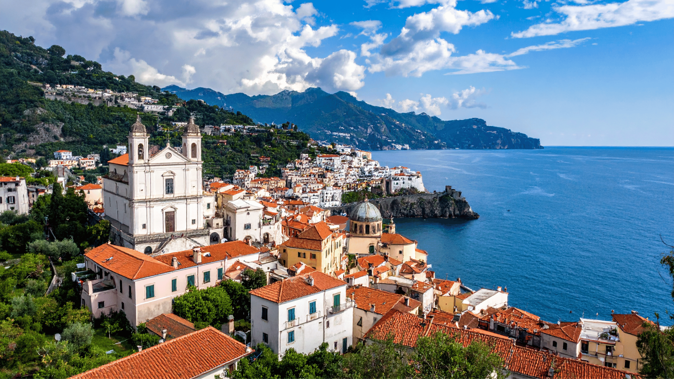 Amalfi Coast cliffside view