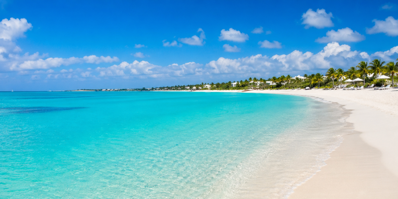 Grace Bay turquoise water and white sand