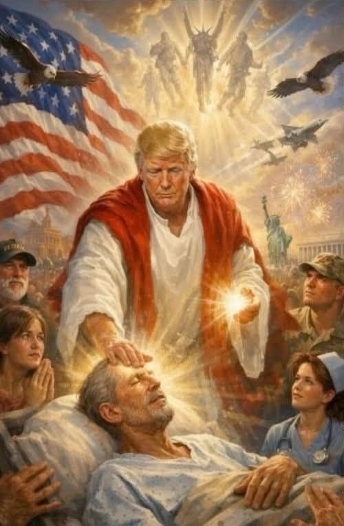 The image Trump reposted on Truth Social that ignited widespread controversy