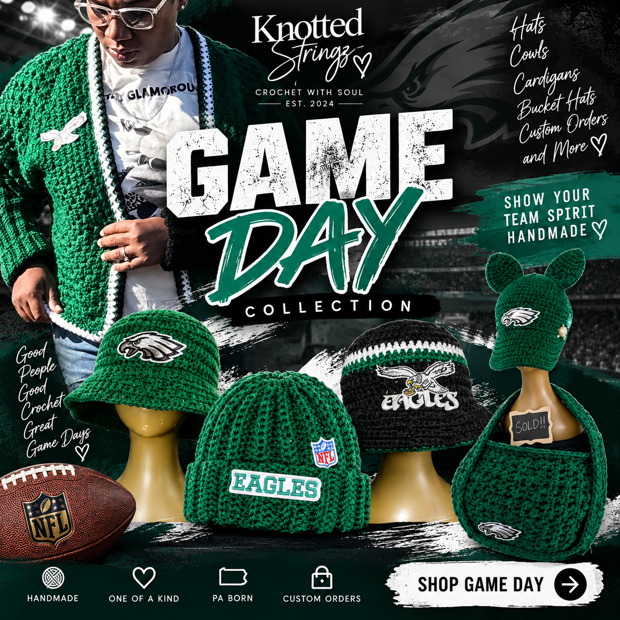 Knotted Stringz Game Day Collection