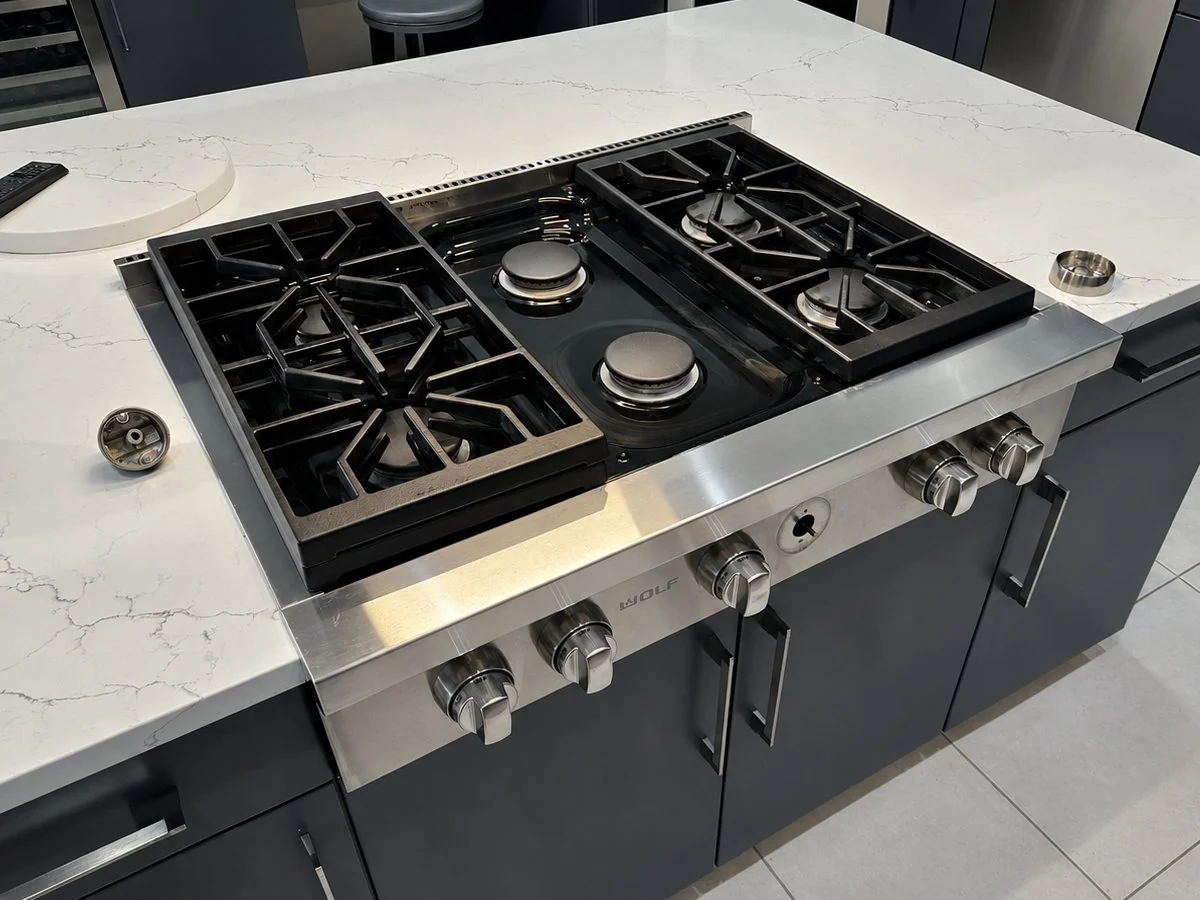 Clicking that never stops after the flame lights &mdash; Wolf DF366 dual fuel range, Alpharetta, GA