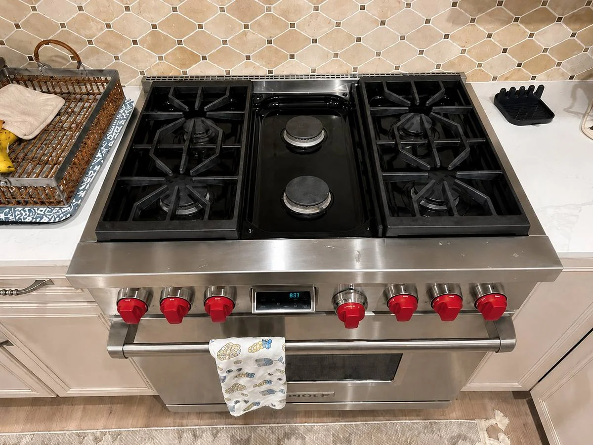 Burners clicking non-stop, not lighting &mdash; Wolf GR606DG 60" gas range, Atlanta, GA