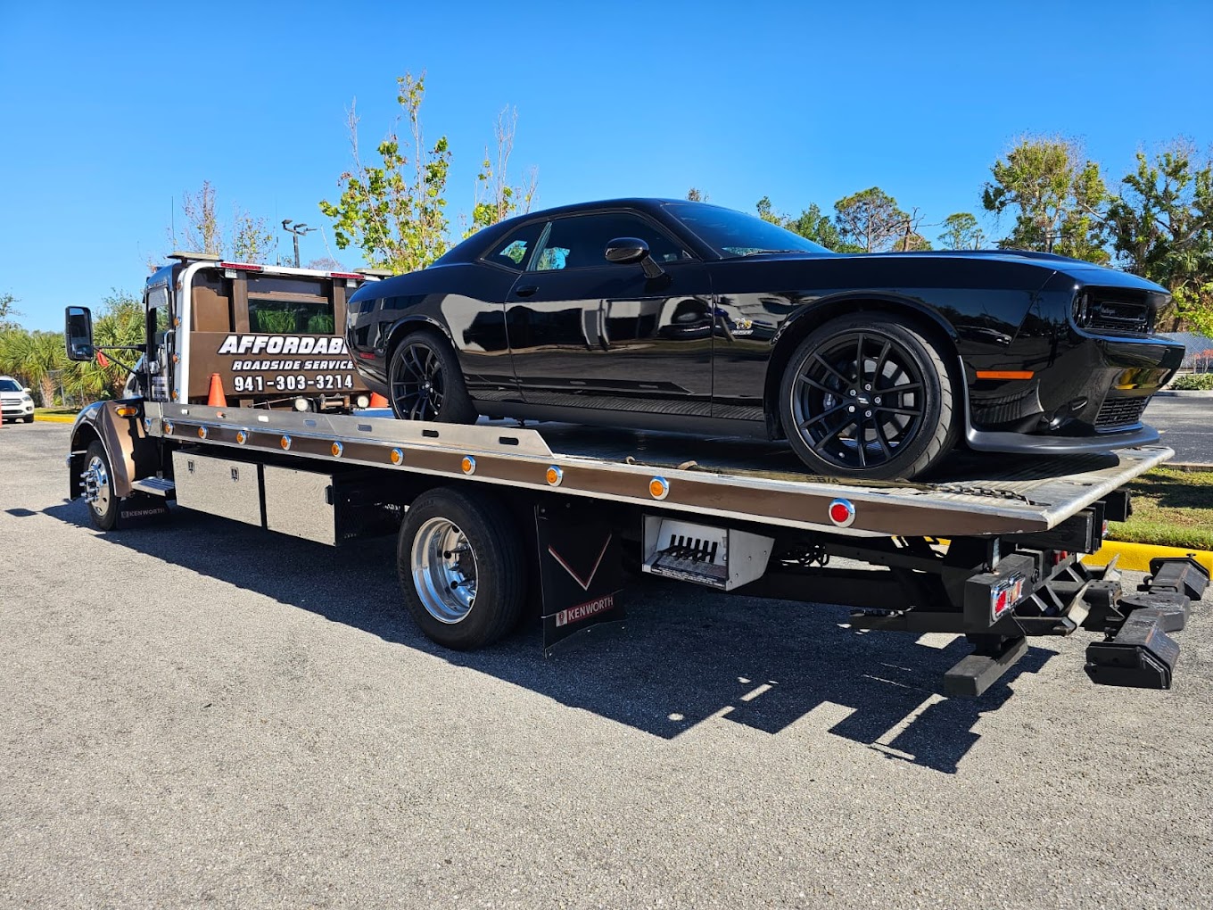 A professional tow truck from Affordable Roadside Services LLC ready for service in Port Charlotte