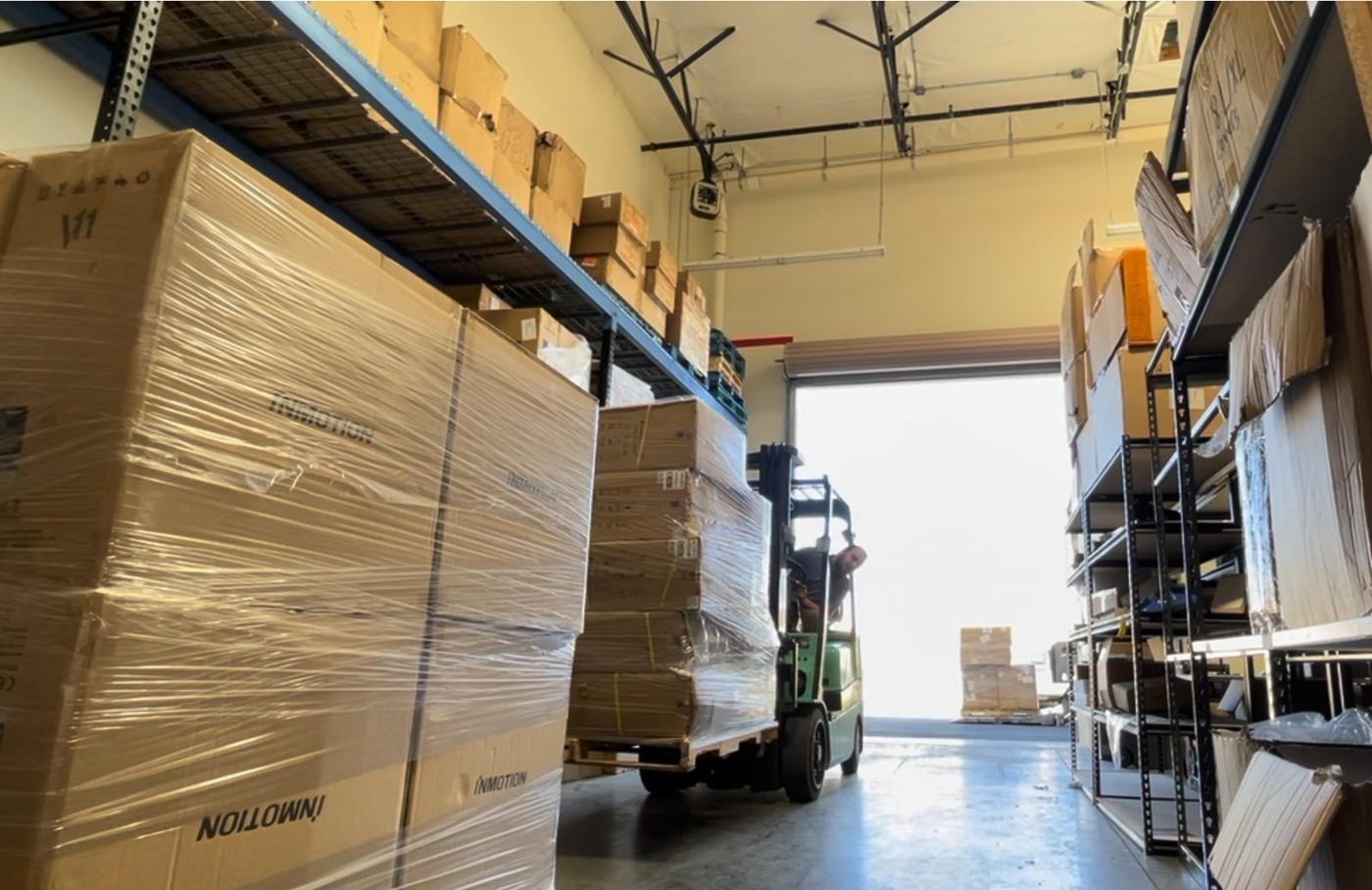 Inside the US warehouse