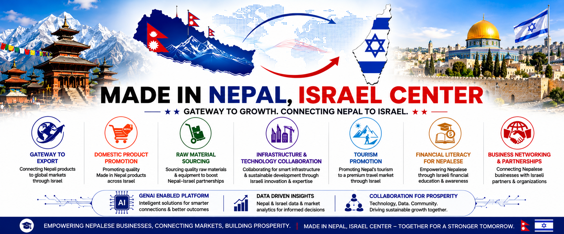 Made in Nepal, Israel Center cover artwork