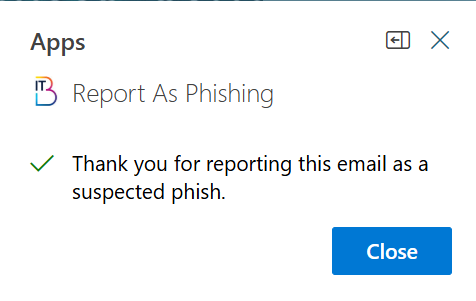 Real email confirmation popup