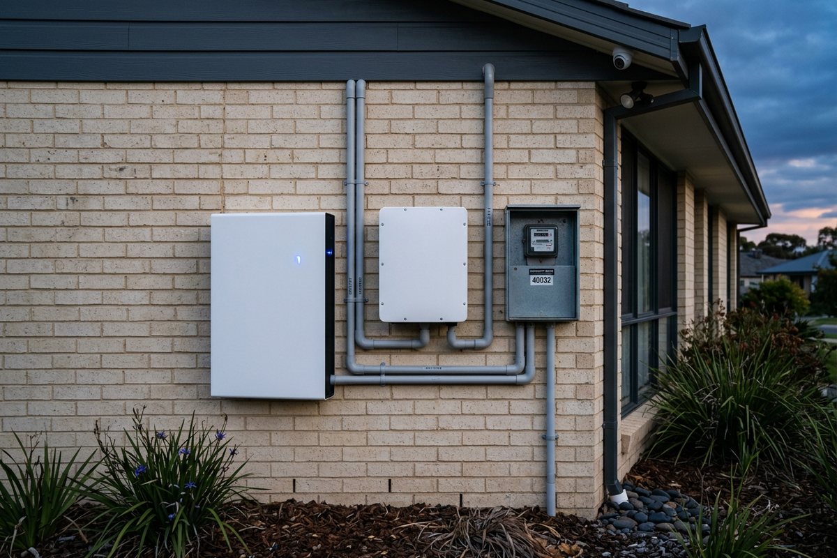 Wall-mounted home battery storage in Terrigal
