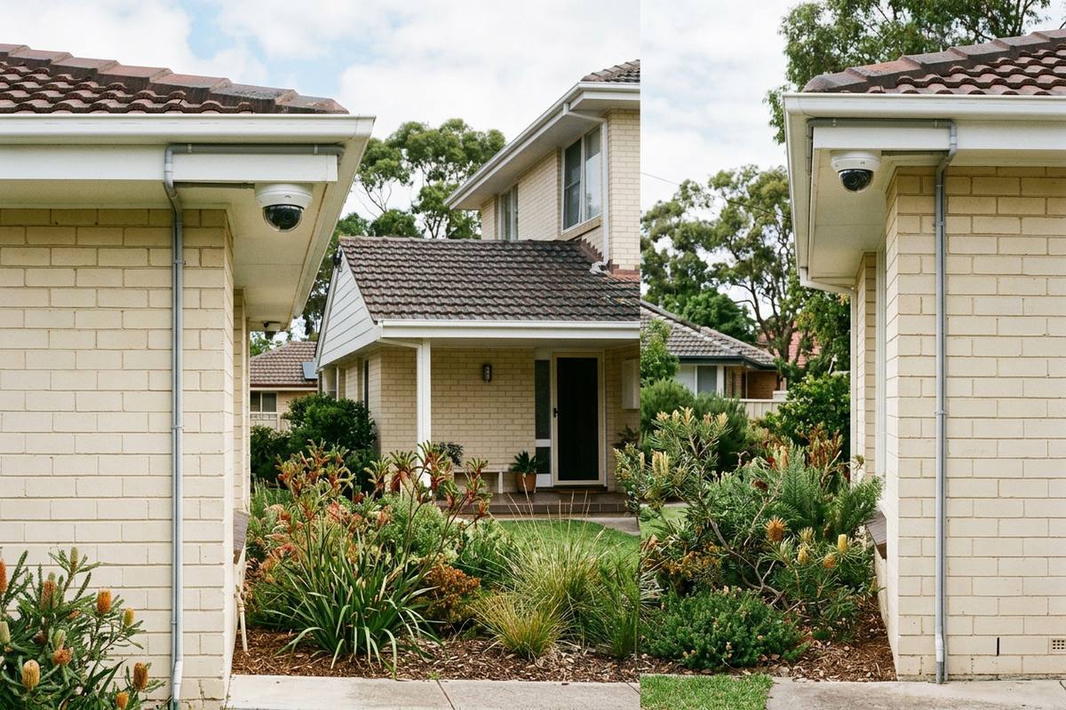 Hardwired CCTV system on a Terrigal home