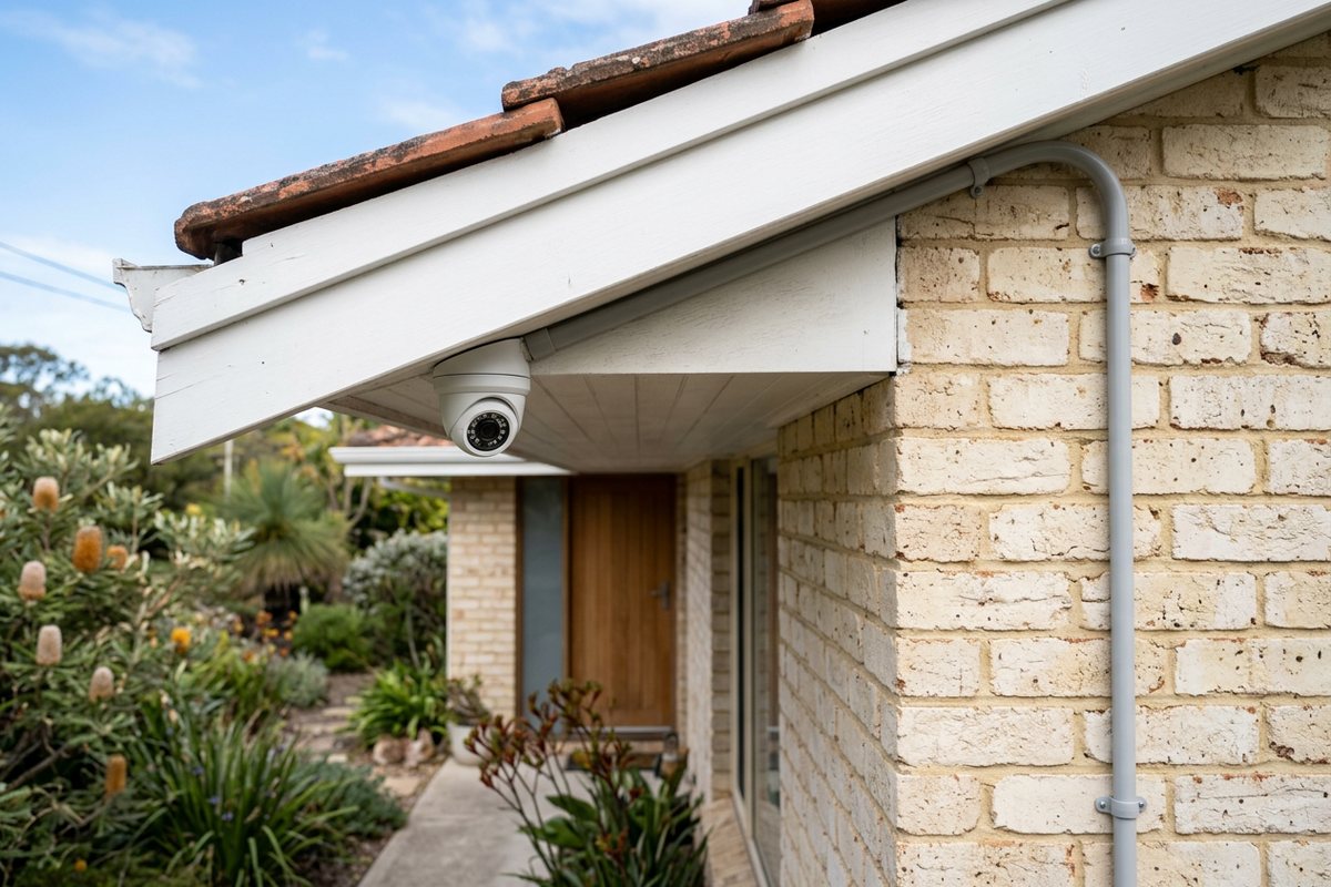 CCTV installation in Terrigal — hardwired home security camera
