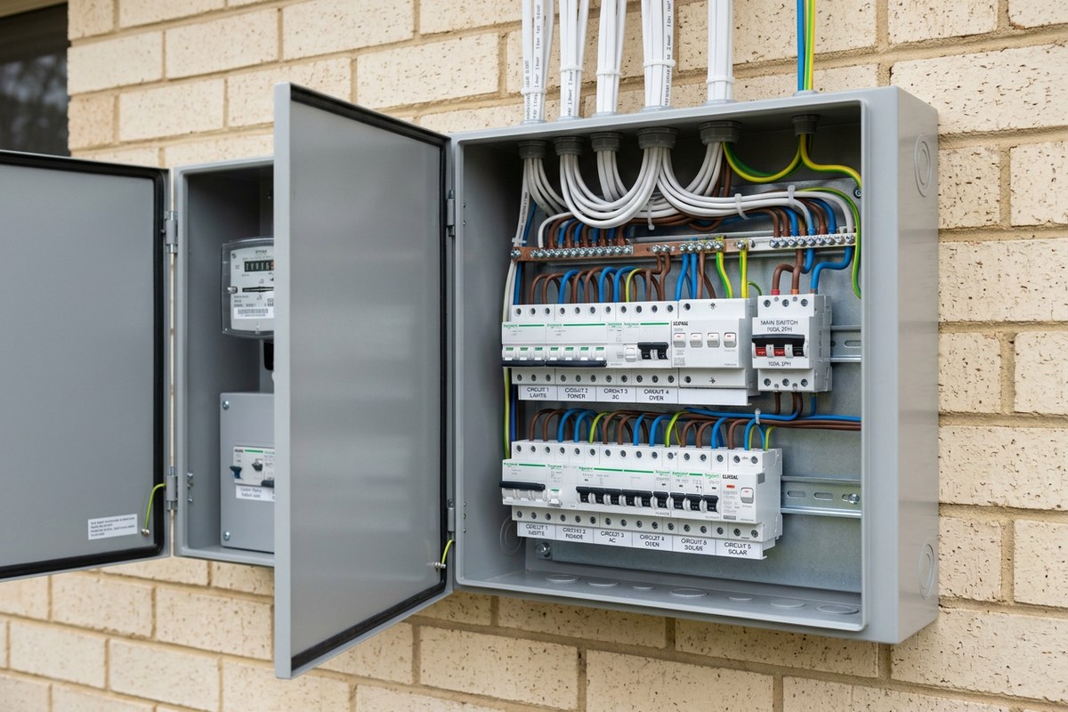 Upgraded switchboard in a Terrigal home — RCBO safety switch setup