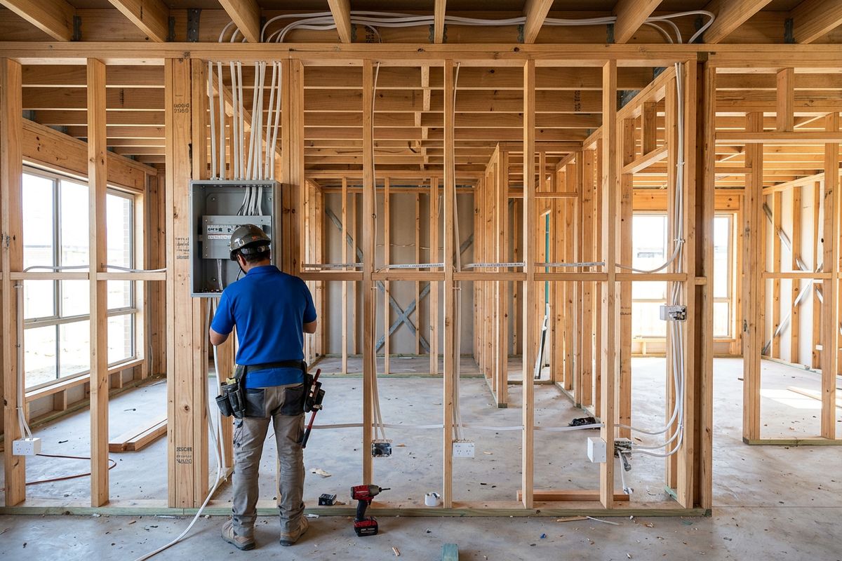 New home wiring in Terrigal — electrical rough-in and switchboard