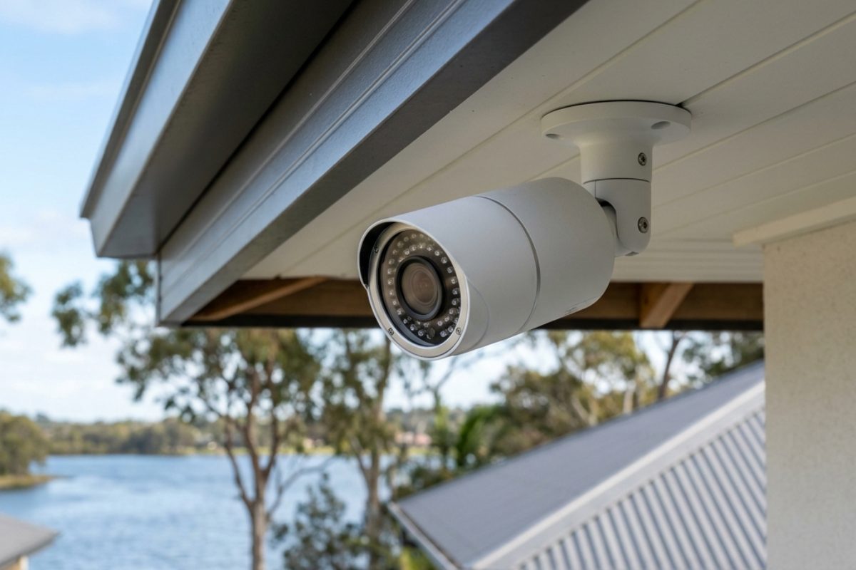 CCTV system on a waterfront property