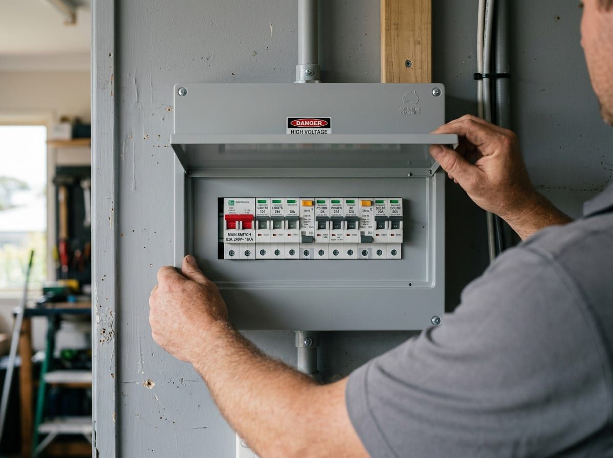 New switchboard with safety switches installed in an Umina Beach home