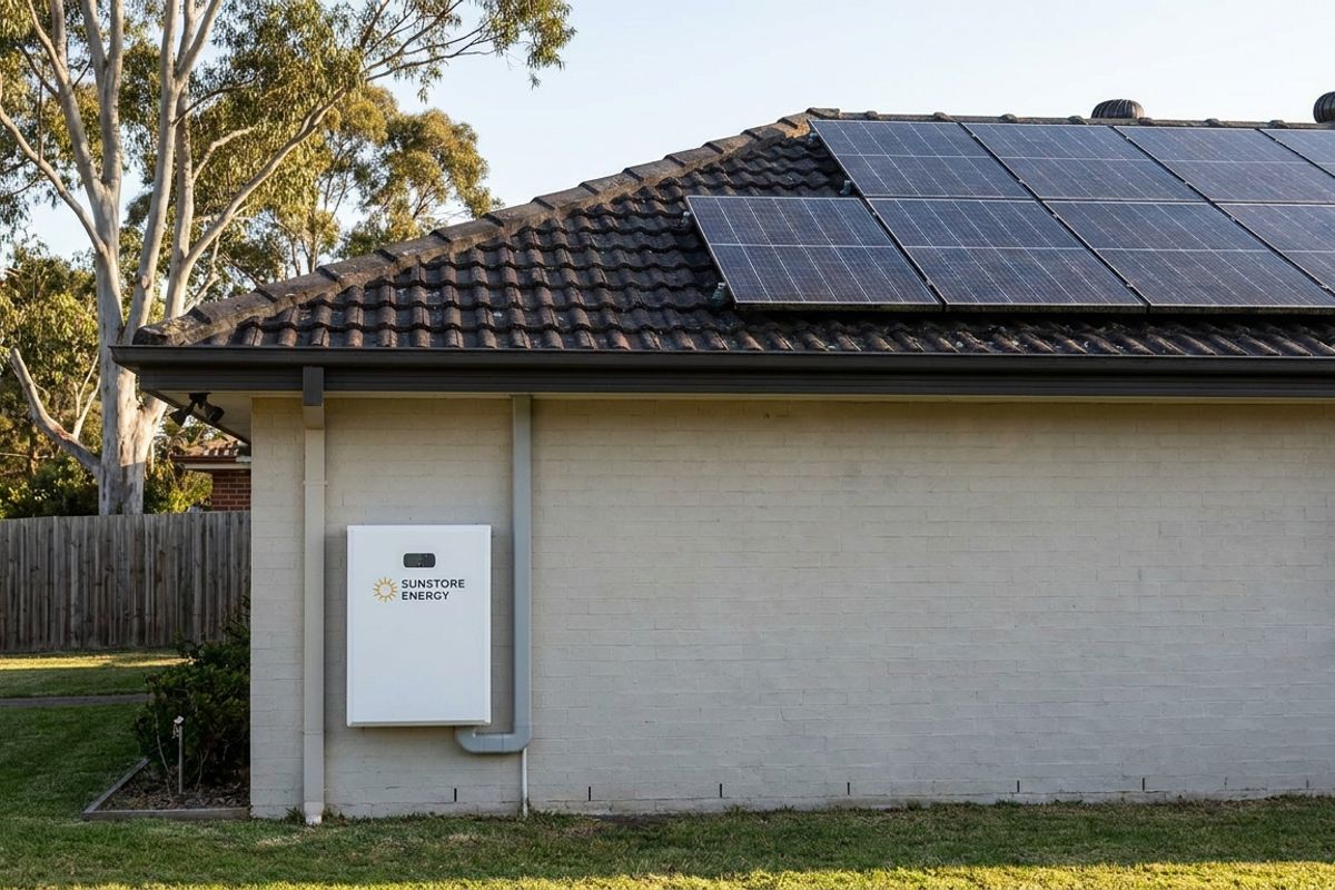 Battery retrofit added to an existing solar system on a Central Coast house