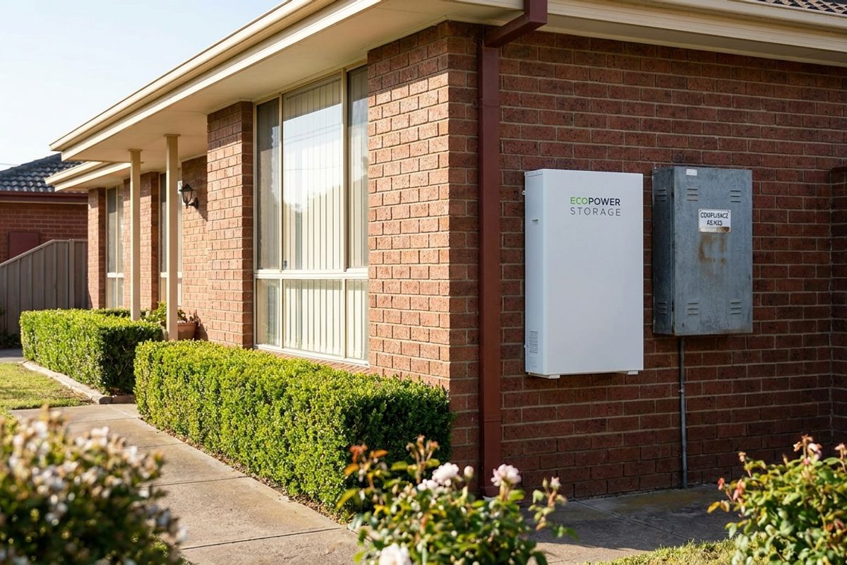 Completed rebate-eligible home battery installation on the Central Coast