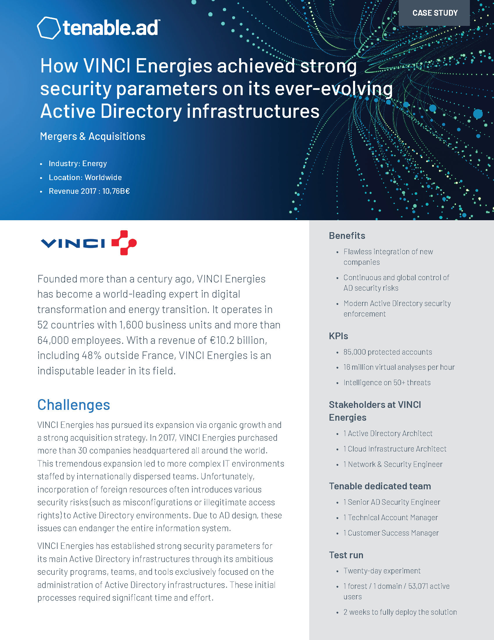 Case Study: Tenable.ad and Vinci Energies