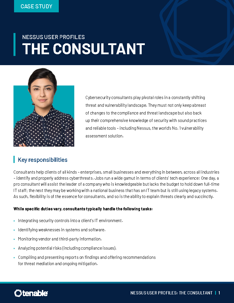 Case Study: Nessus User Profiles