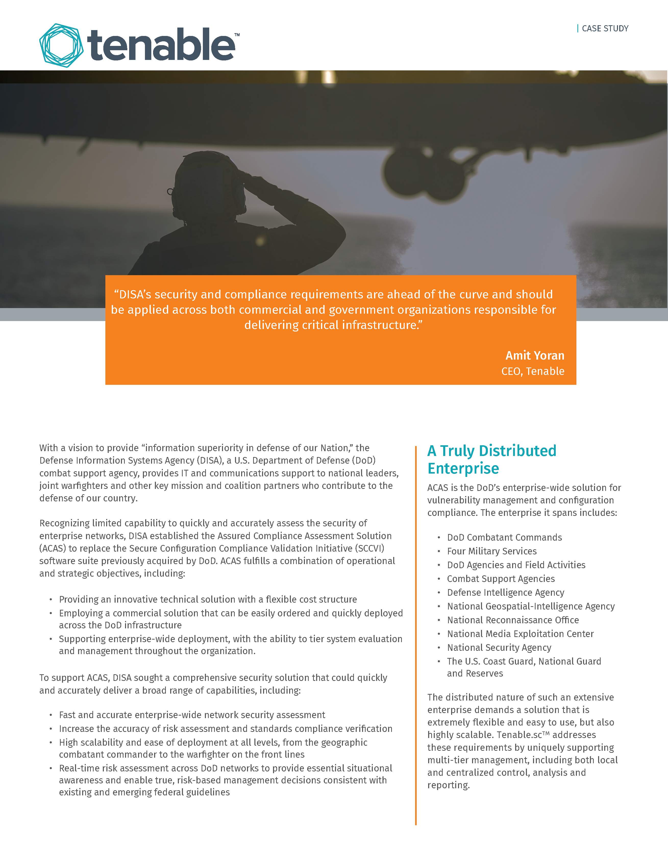 Case Study: ACAS/DoD