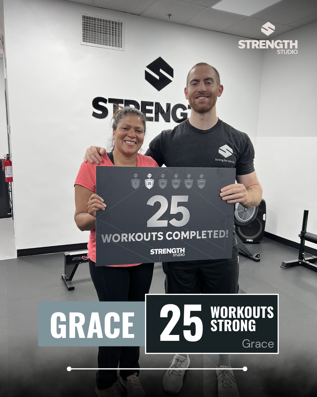 Strength Studio client milestone