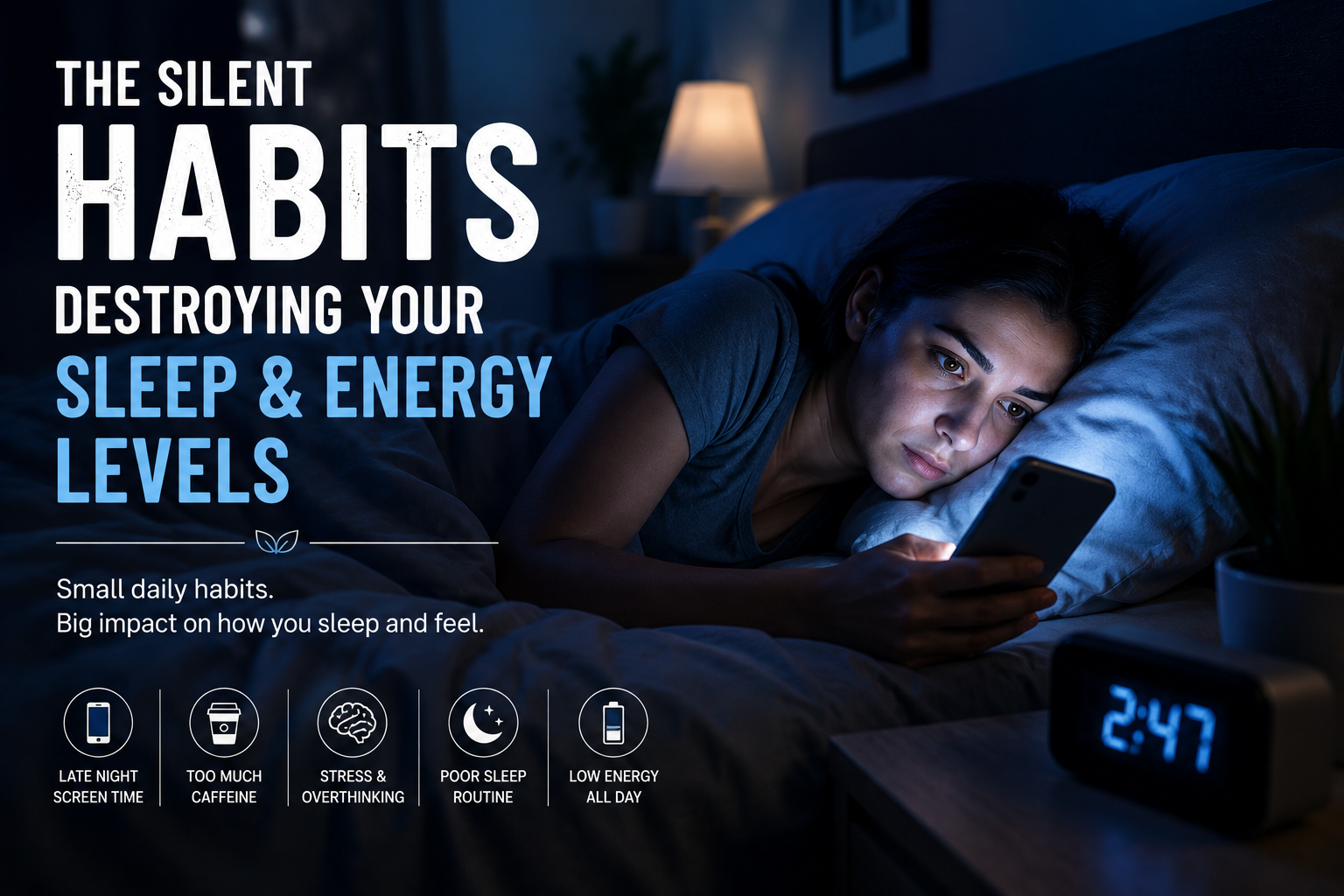 The Silent Habits Destroying Your Sleep and Energy Levels