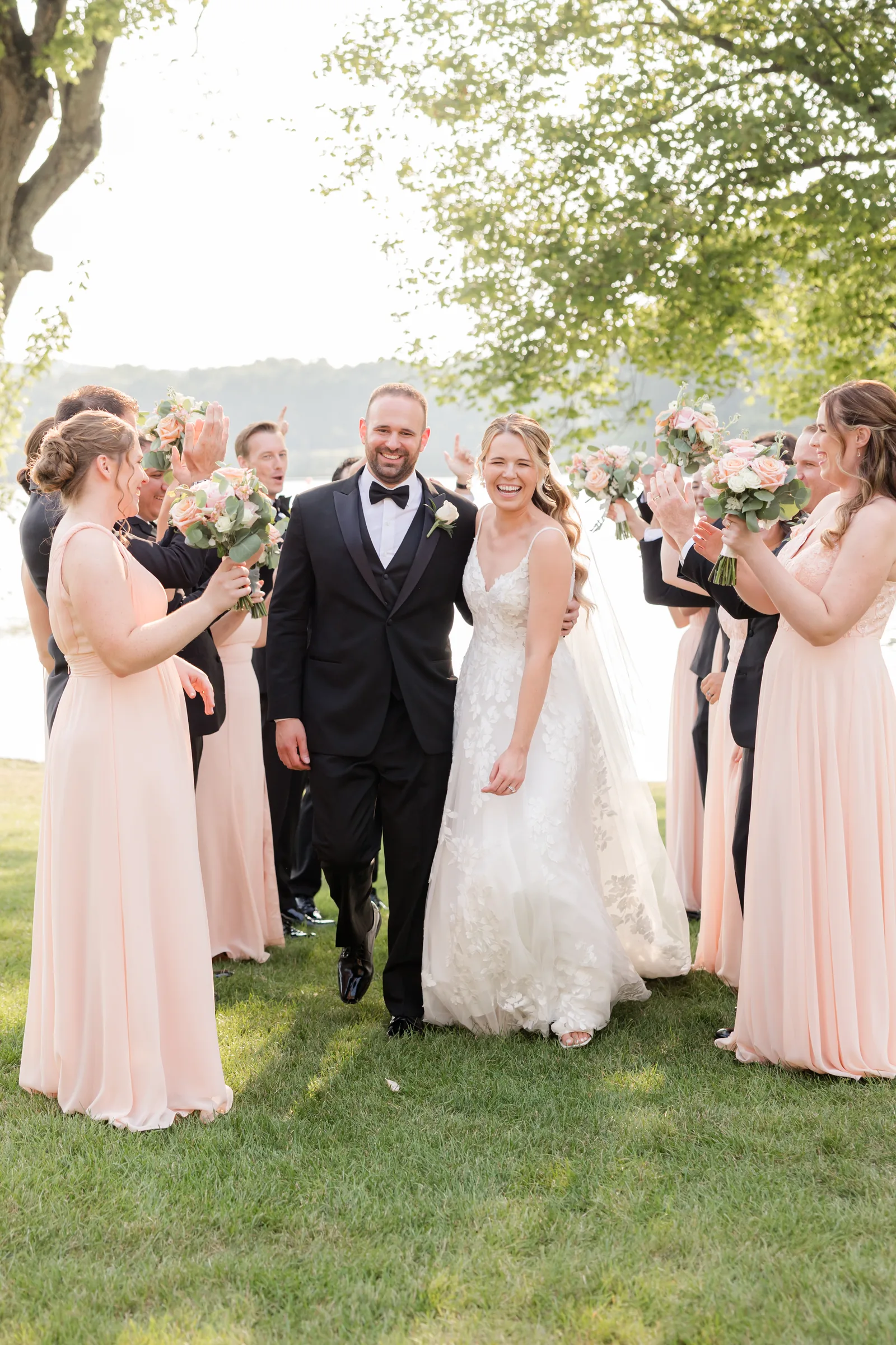 Mary and Keith — couple with the wedding party