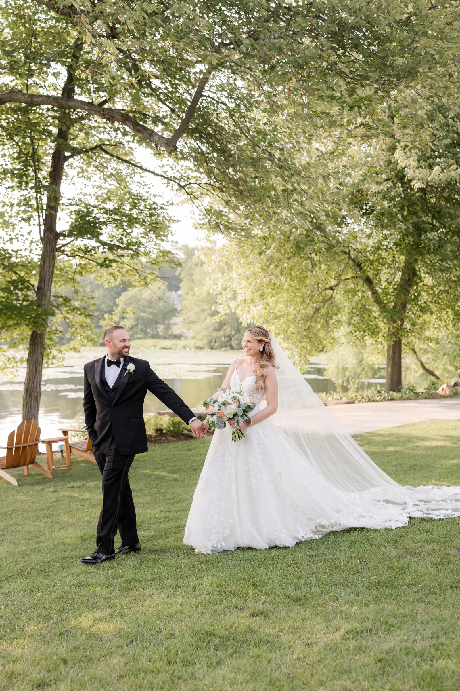 Mary and Keith — groom by the lake