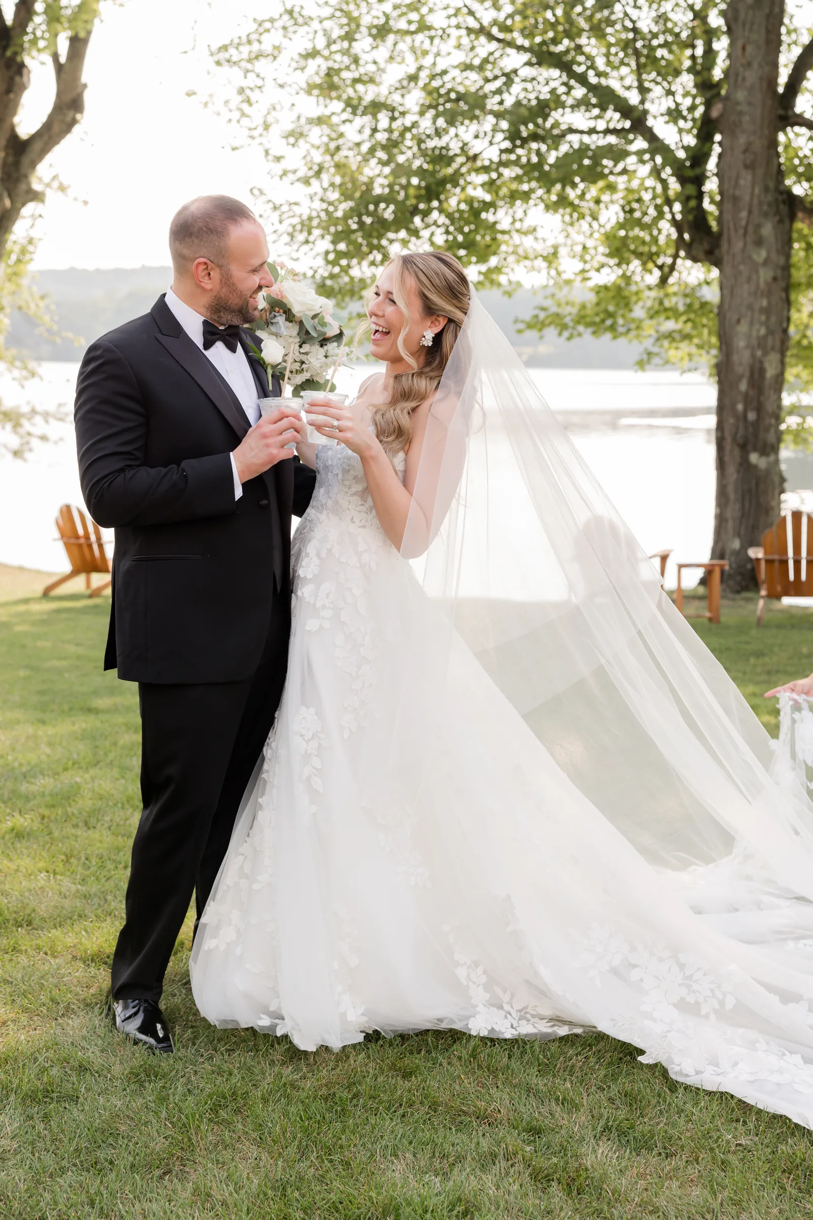 Mary and Keith — couple toasting