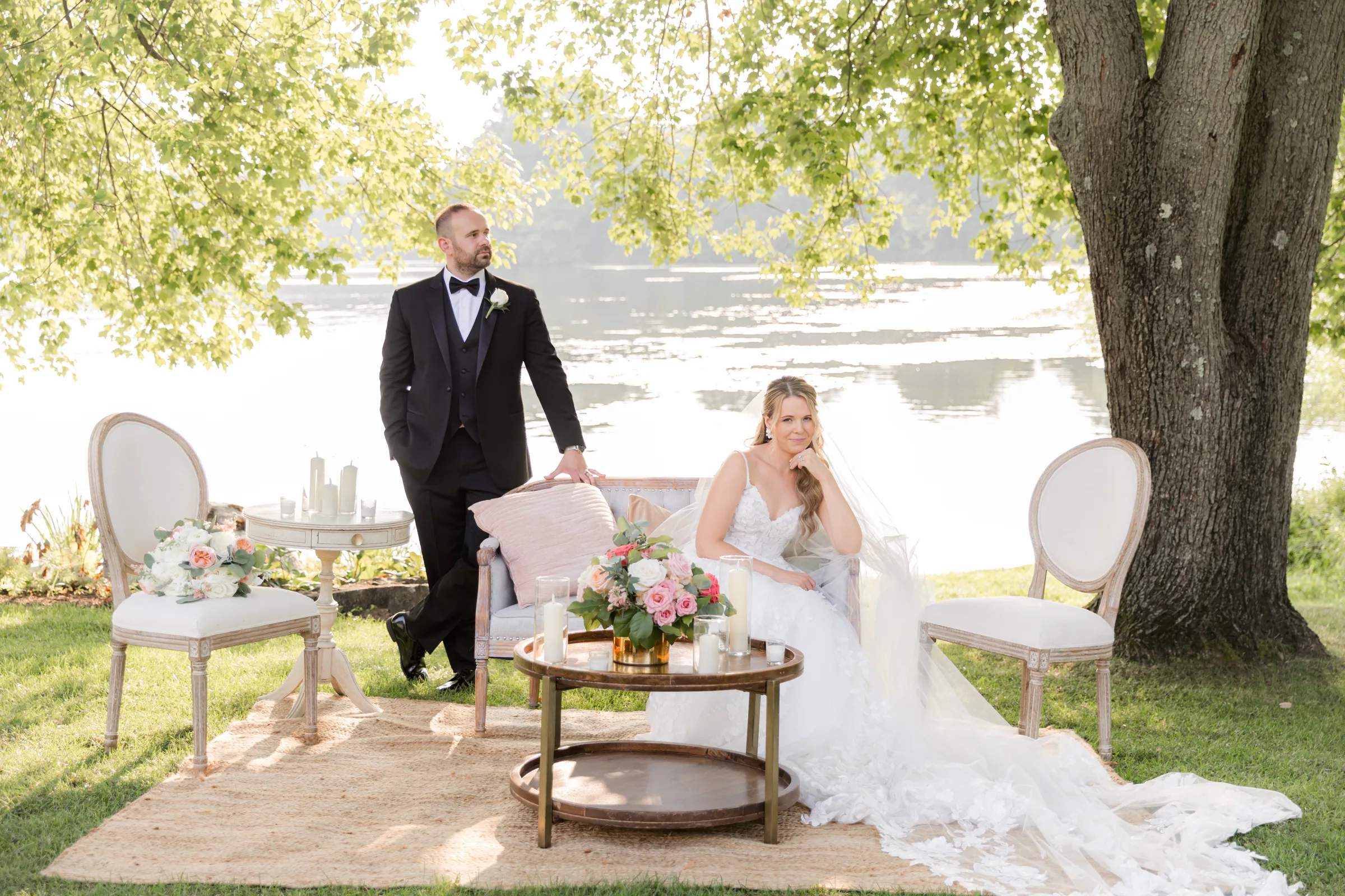 Mary and Keith — couple at the outdoor reception