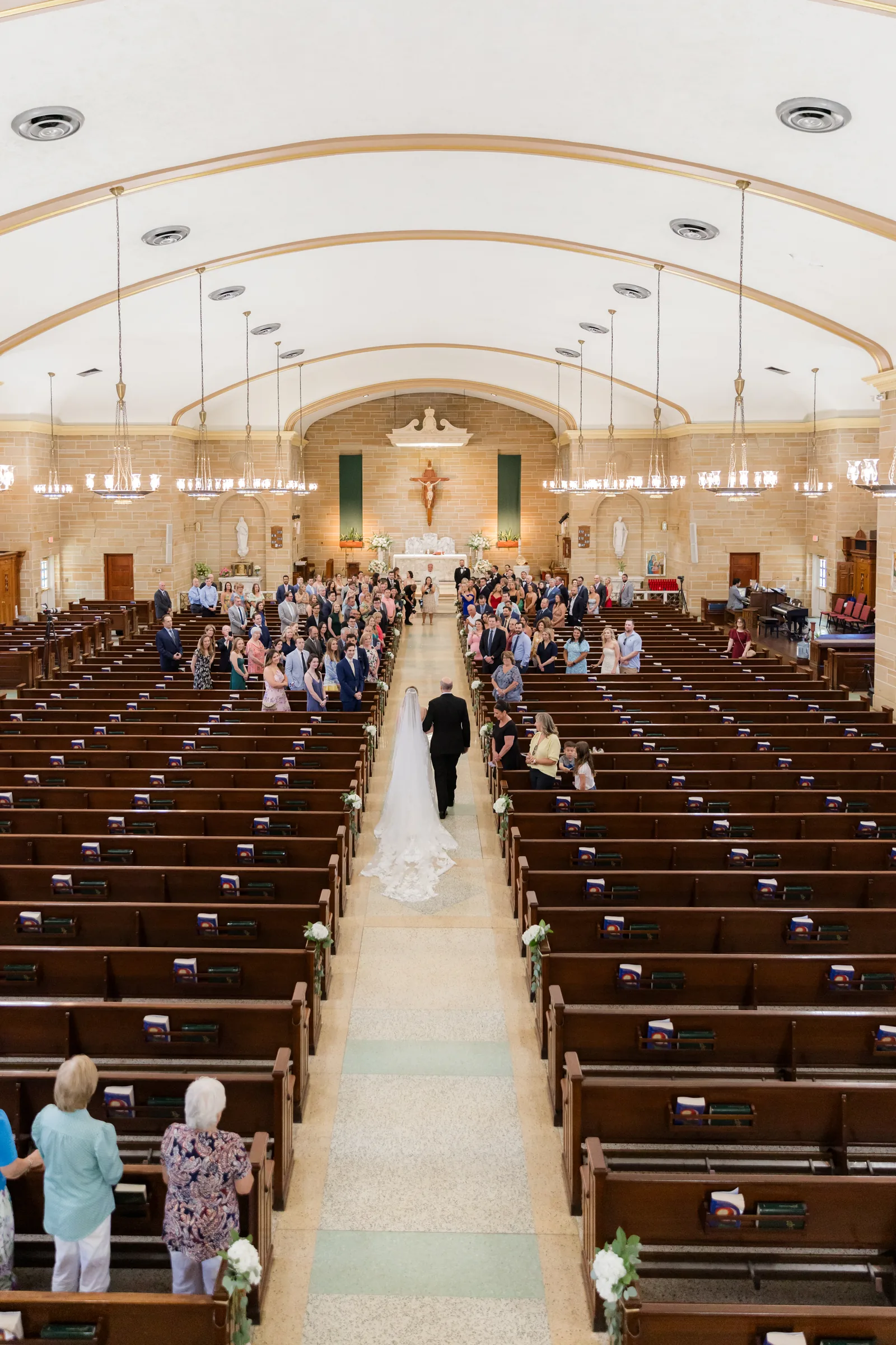 Mary and Keith — wide church ceremony