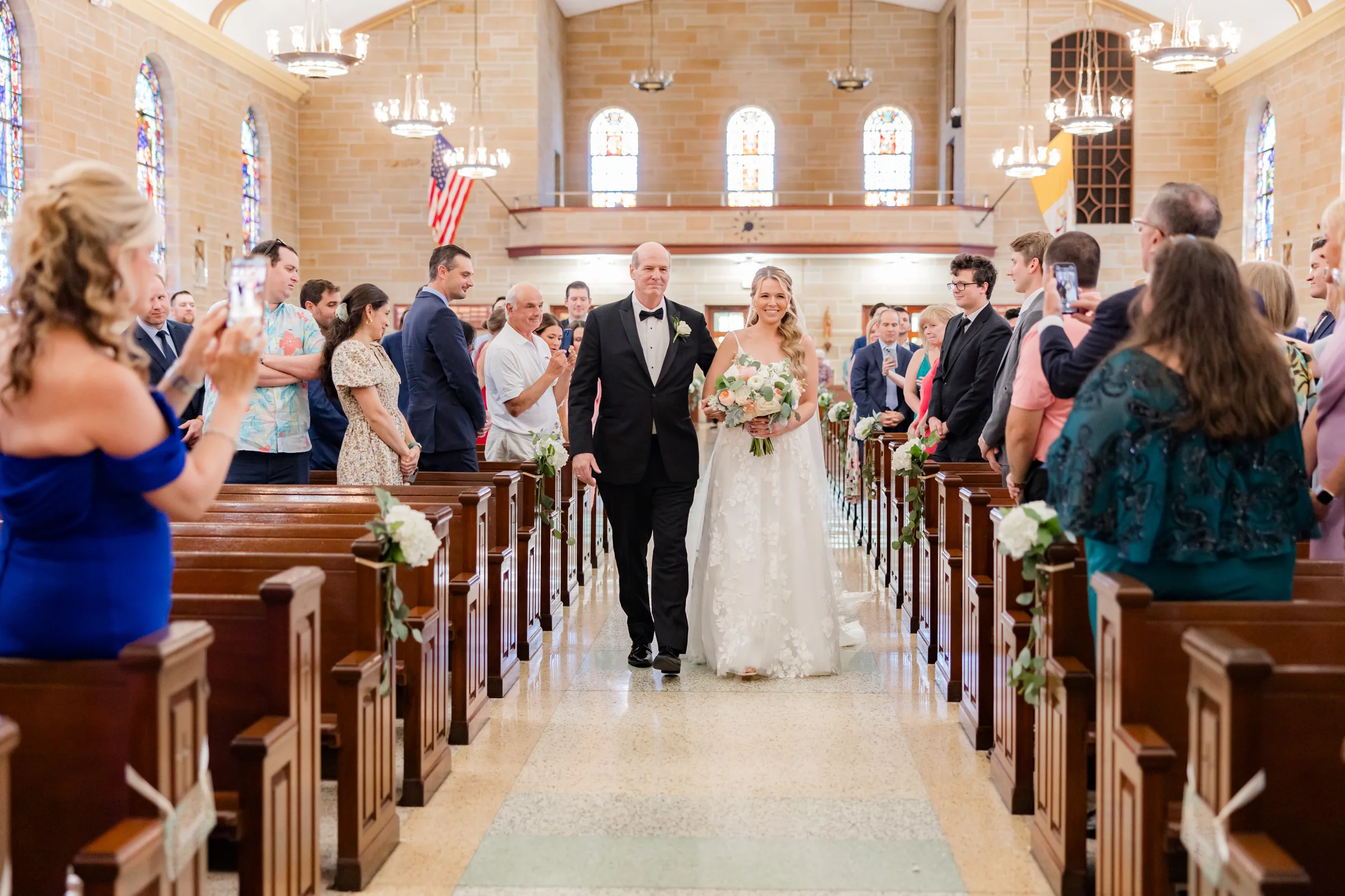 Mary and Keith — joyful church recessional