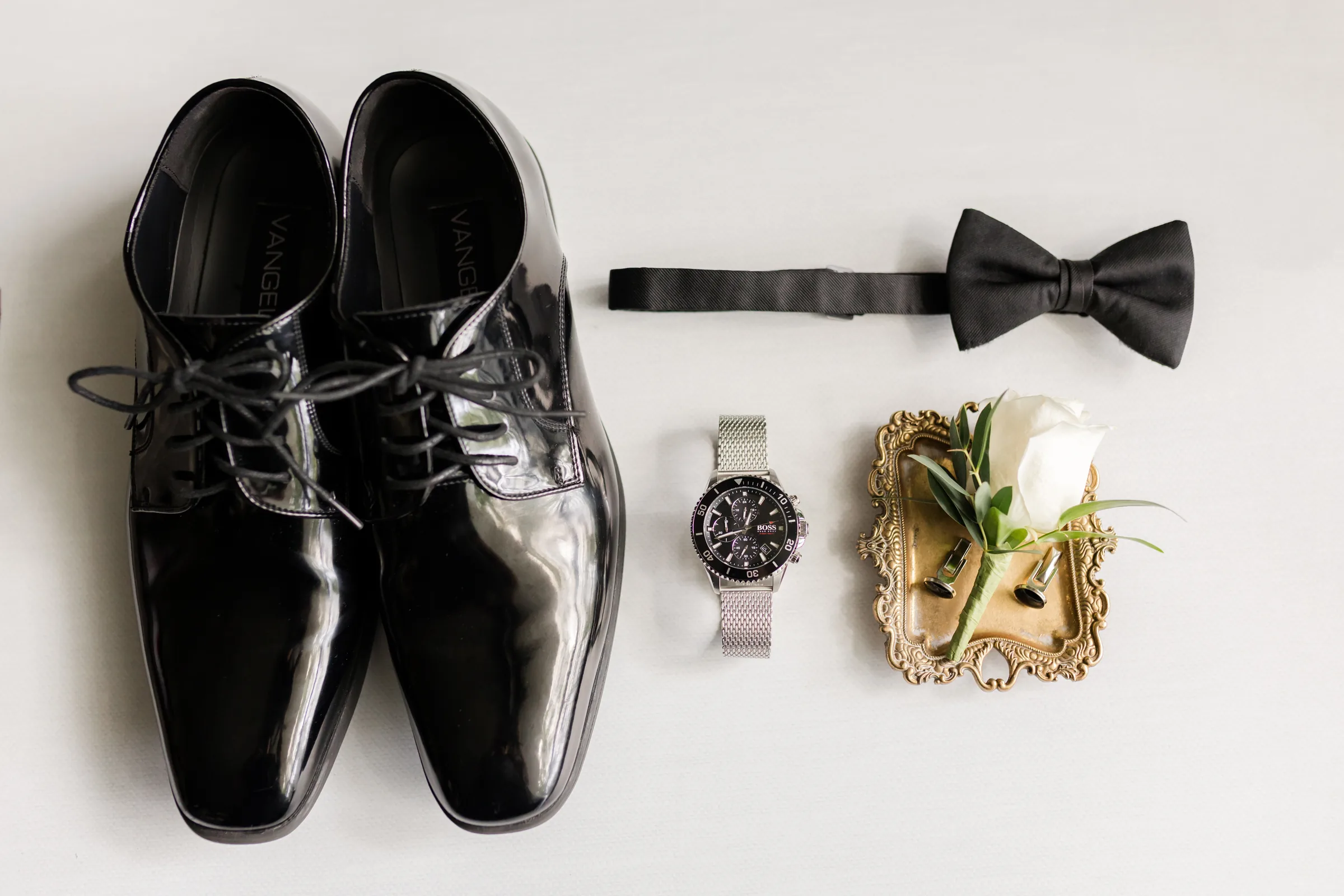 Mary and Keith — shoes and watch detail