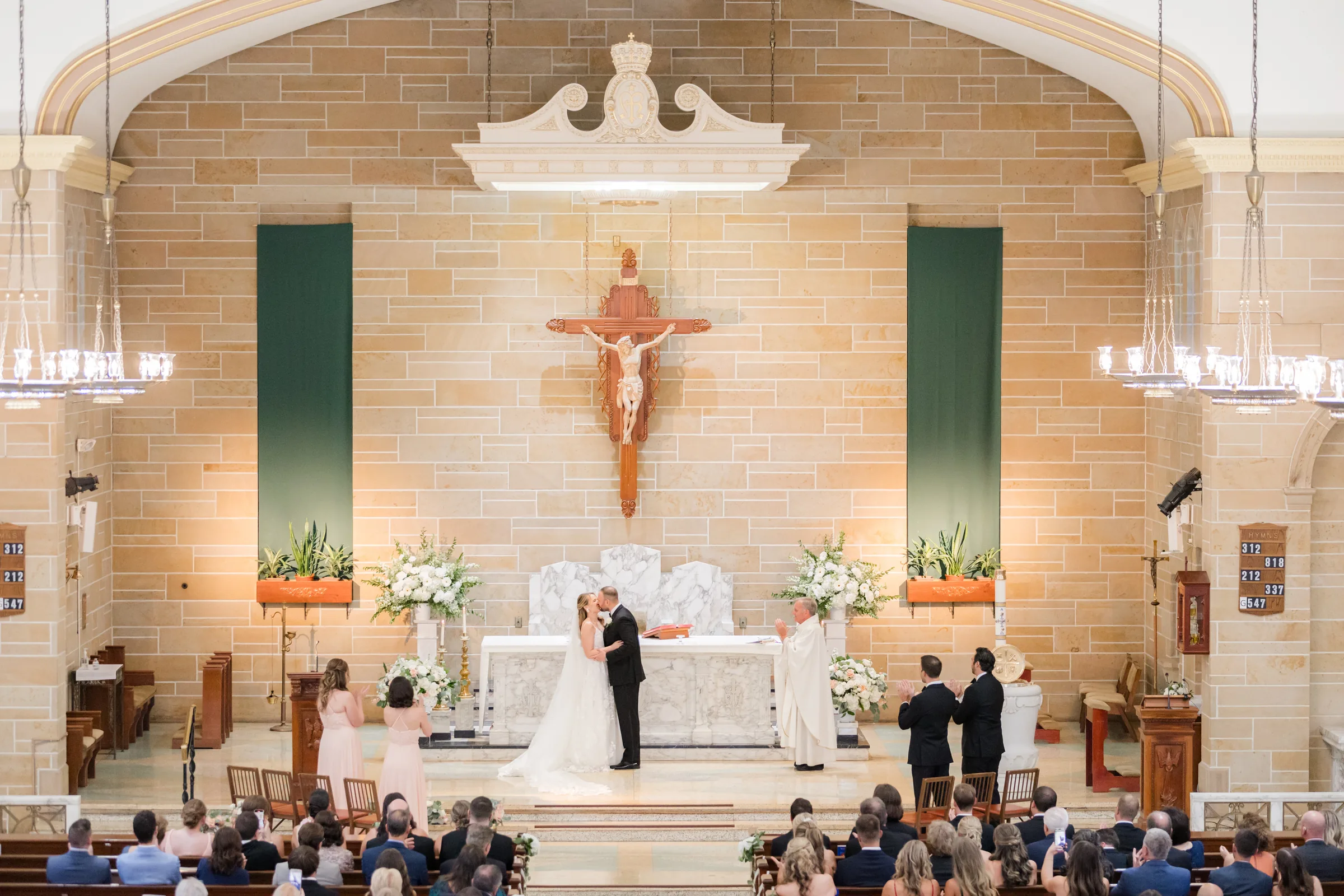 Mary and Keith — couple at the altar, vows