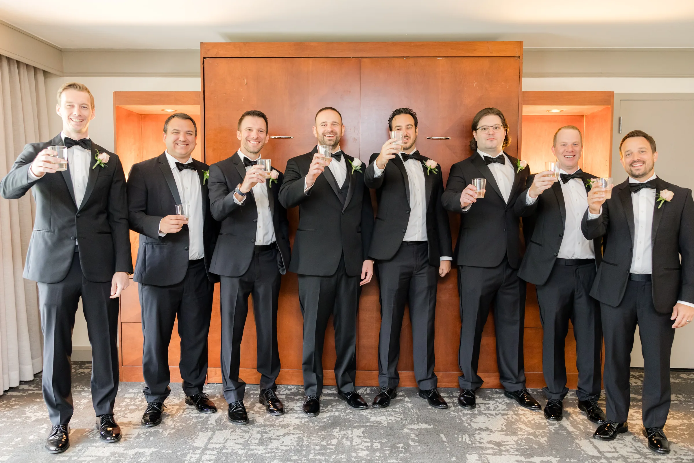 Mary and Keith — groomsmen lineup