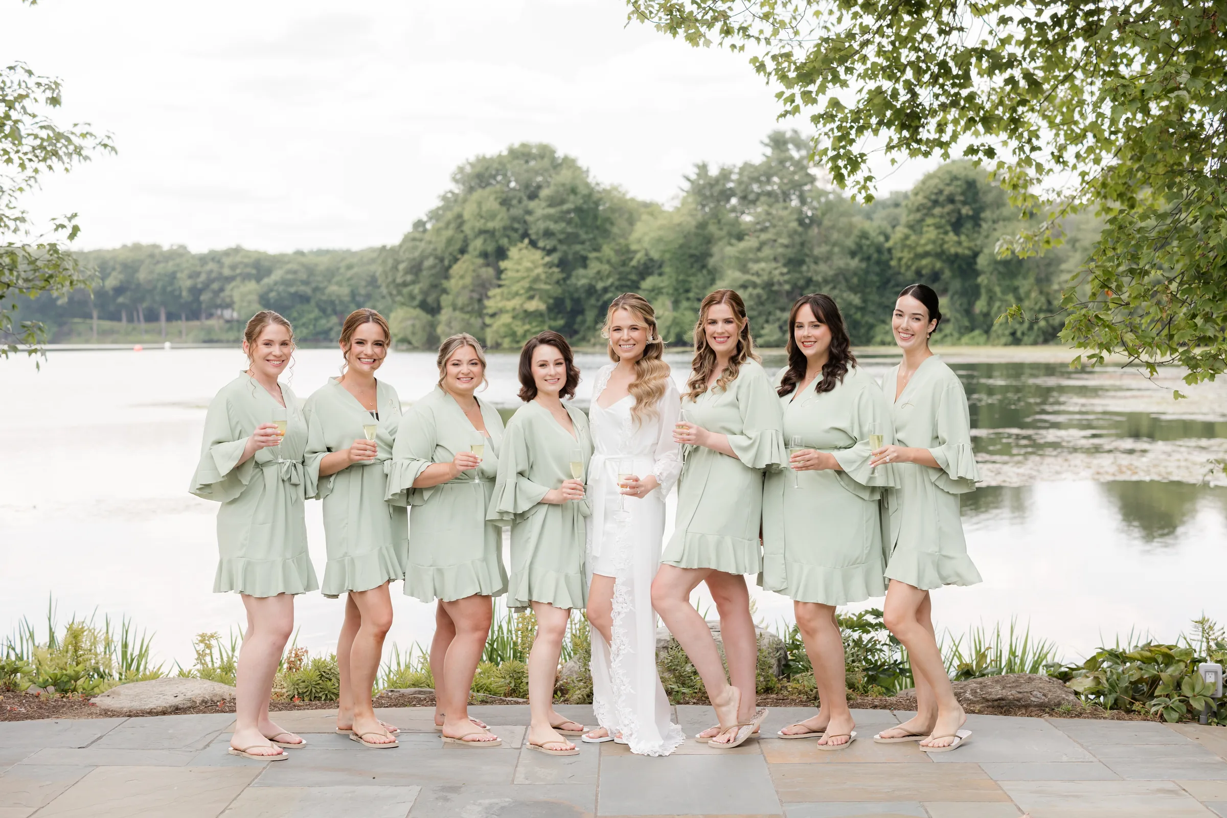 Mary and Keith — bridesmaids portrait