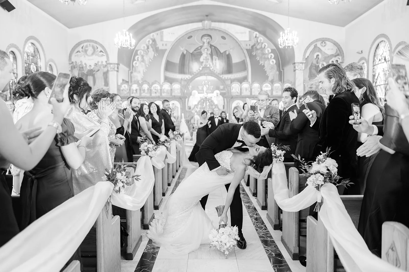 Eleni and Vasili — ceremony from the balcony