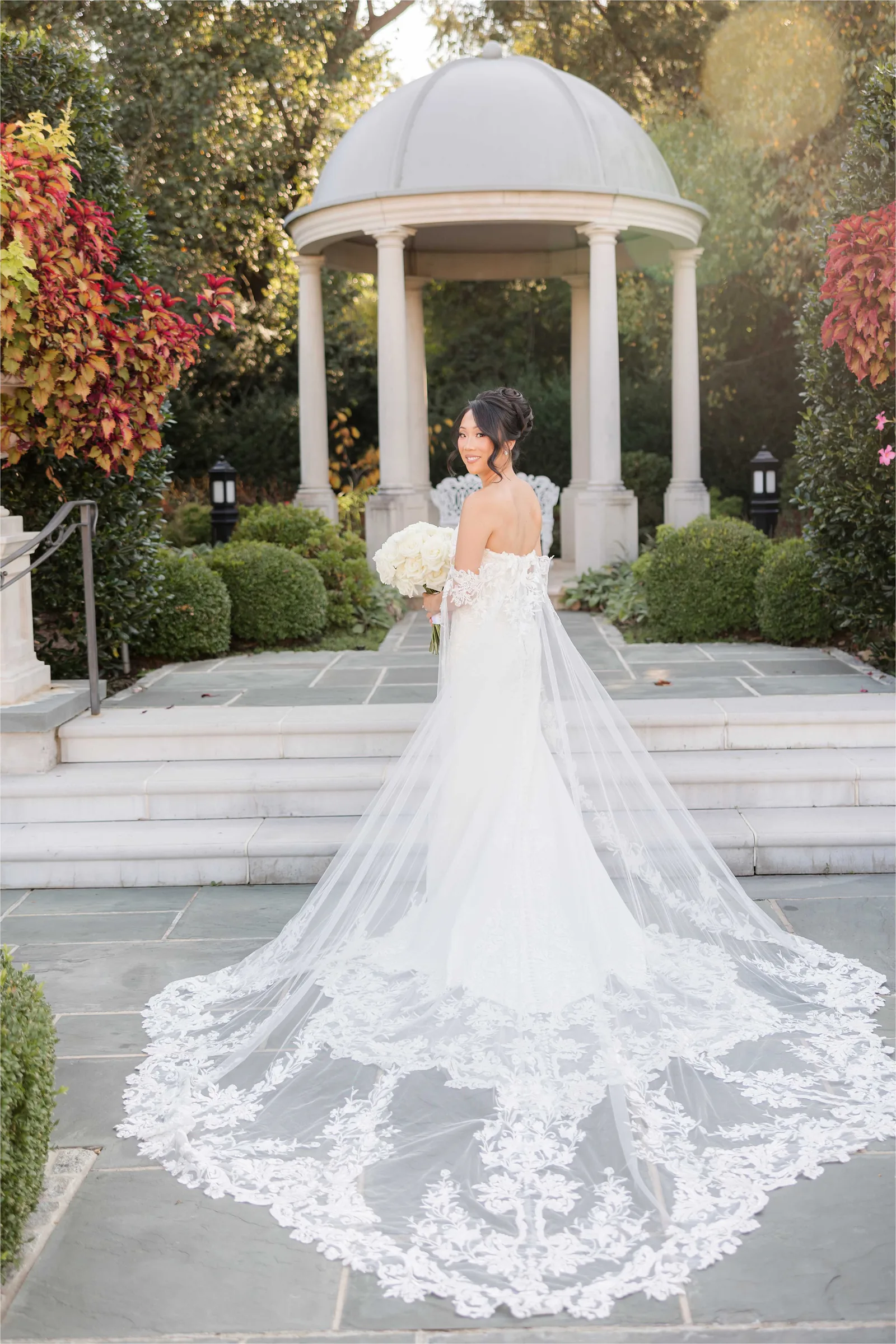 Stephanie and Cliff — bride and father walking the aisle
