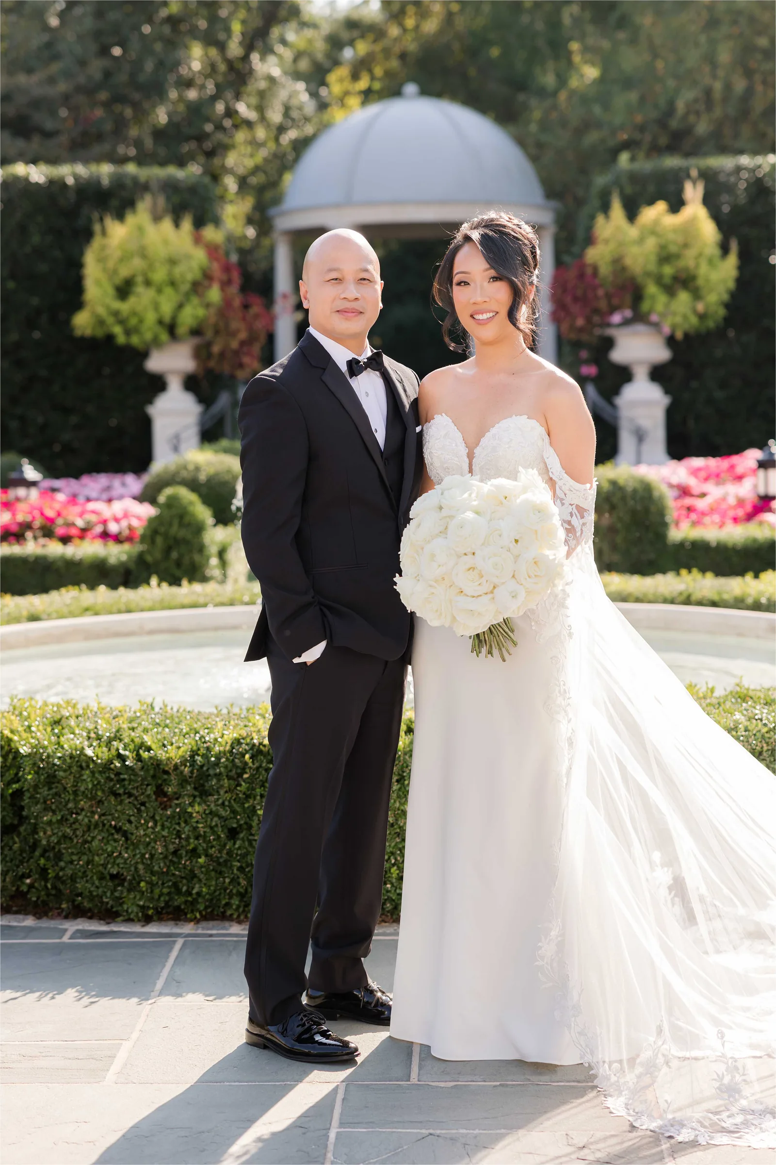 Stephanie and Cliff — couple at the gate