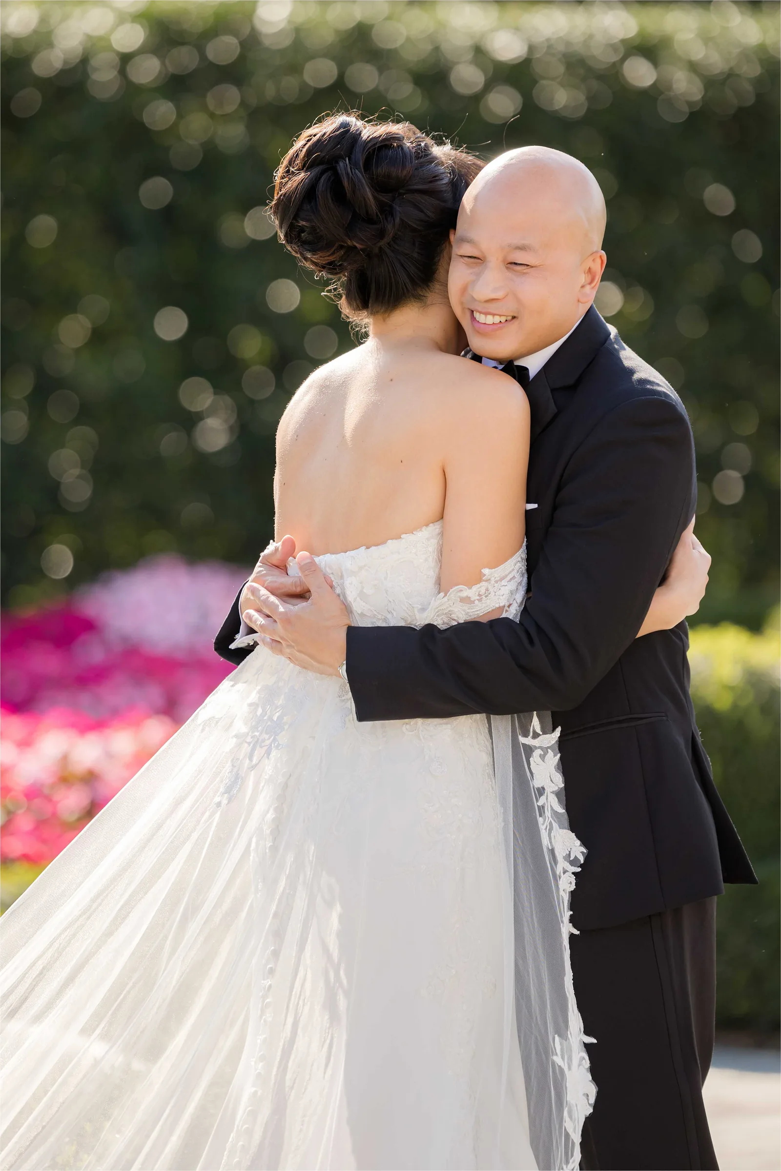 Stephanie and Cliff — couple, arm-in-arm interior