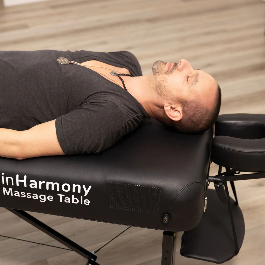 Vibroacoustic therapy isn't a new trend. The science has been around for over 50 years, dating back to the mid-1970s. For nearly a decade, InHarmony Interactive has helped bring this proven technology to more people, using sound, vibration, and nervous system support to build stress resilience, promote deep relaxation, and help the body return to its natural state of balance