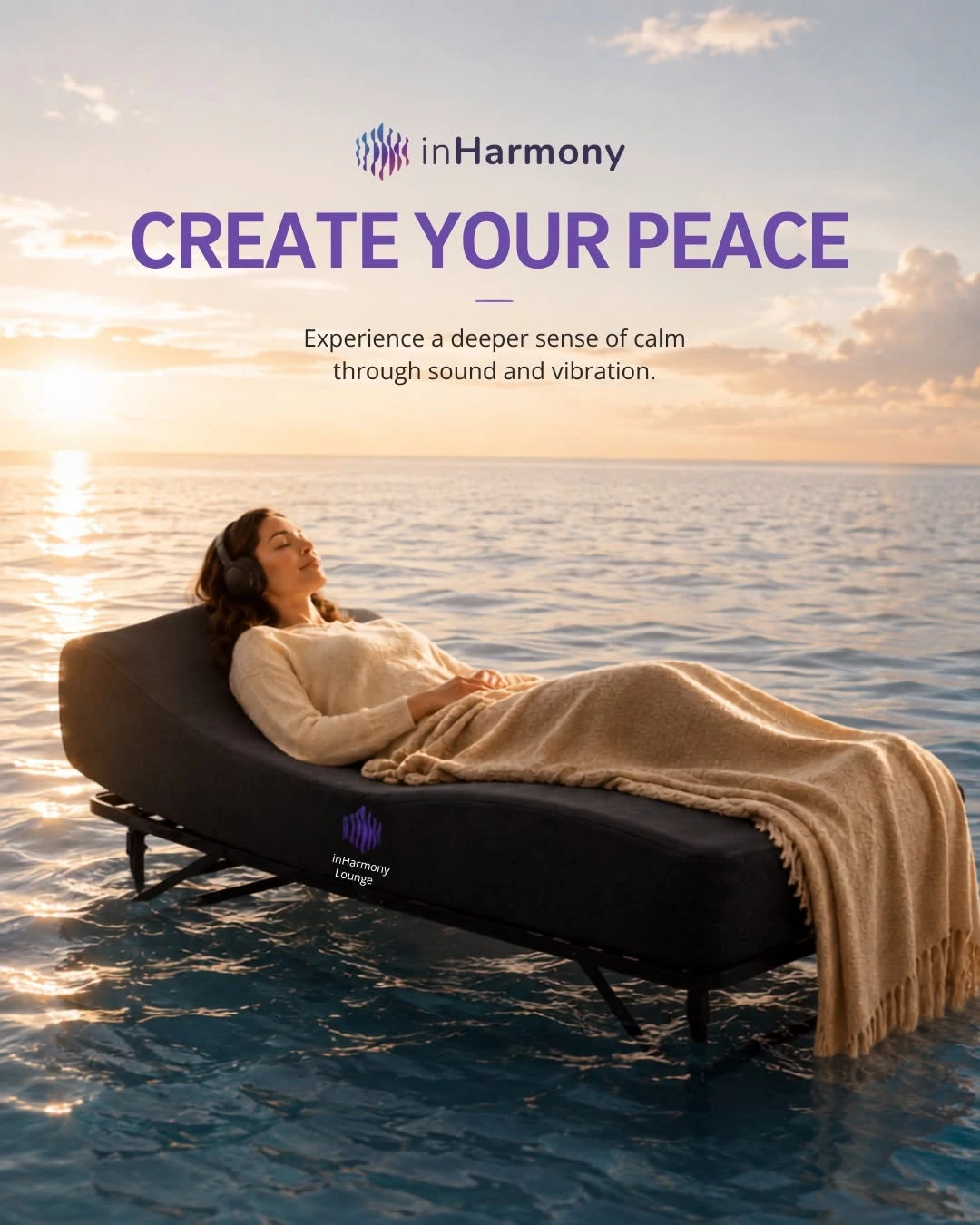 Vibroacoustic therapy isn't a new trend. The science has been around for over 50 years, dating back to the mid-1970s. For nearly a decade, InHarmony Interactive has helped bring this proven technology to more people, using sound, vibration, and nervous system support to build stress resilience, promote deep relaxation, and help the body return to its natural state of balance. 