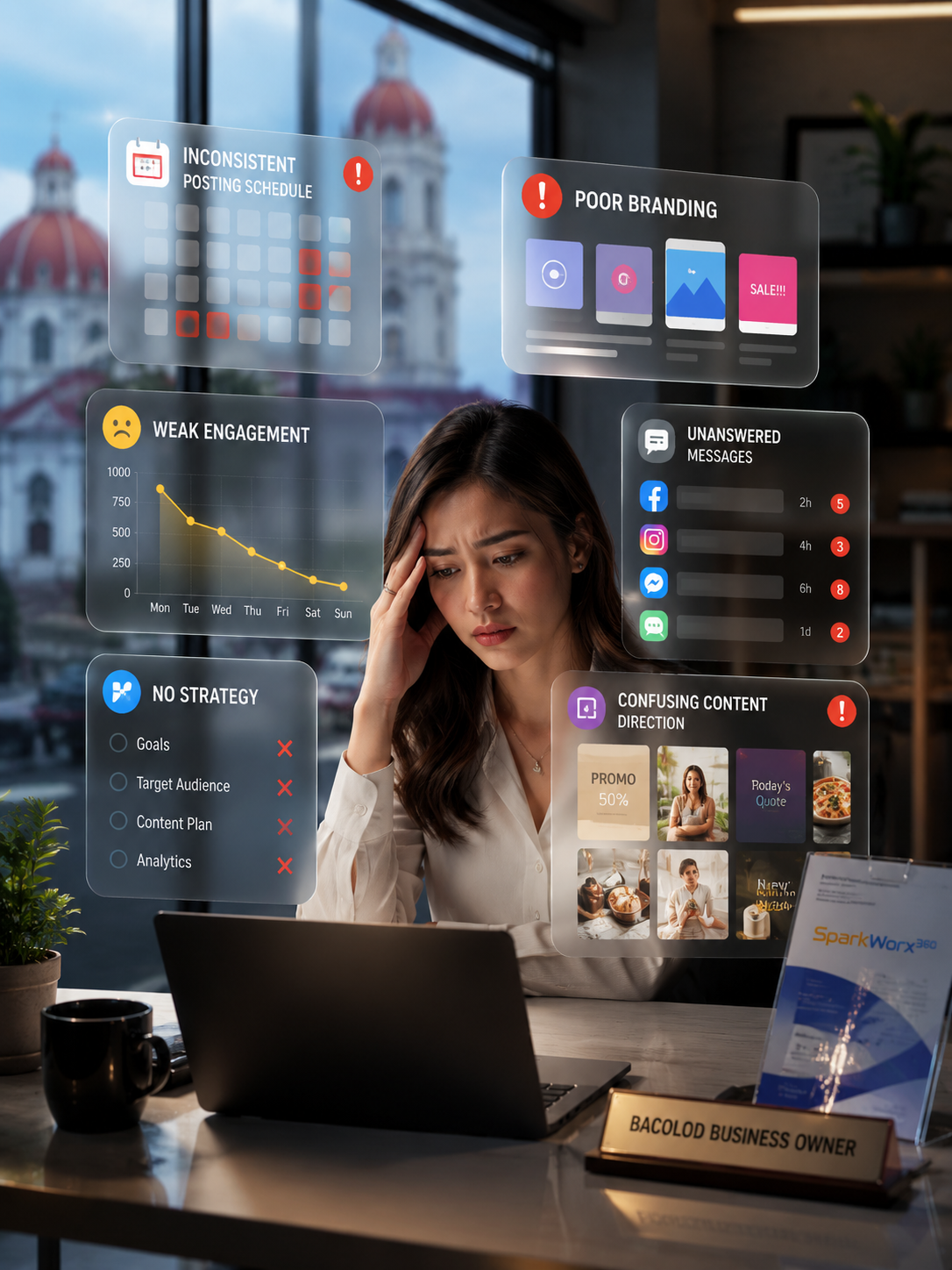 Social media content mix for Bacolod businesses balancing promotional, educational, entertaining, trust-building, people-focused, timely and conversion content