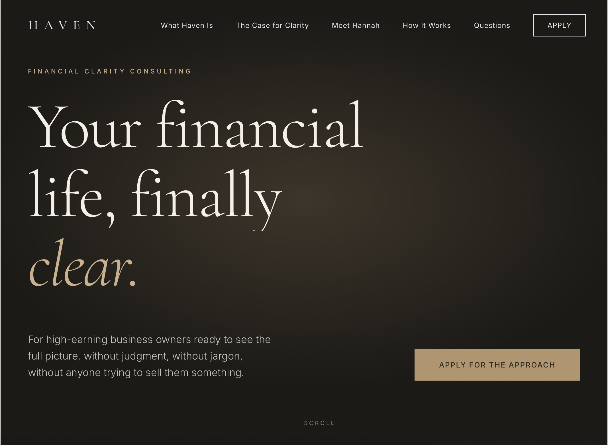 Haven Advisory website