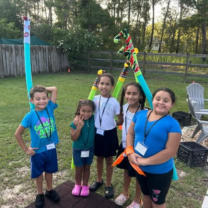 Children together outdoors