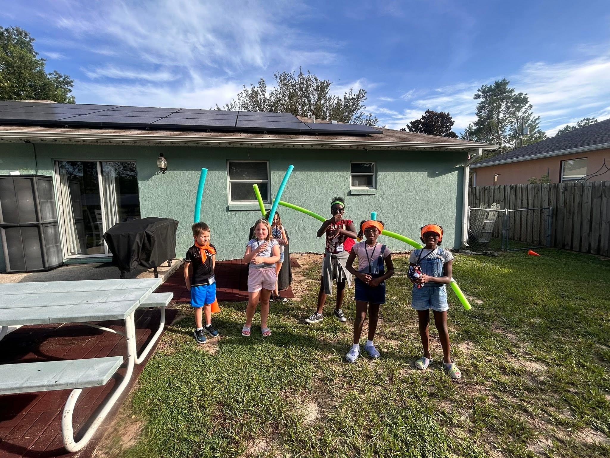 Children enjoying outdoor activities at House Church