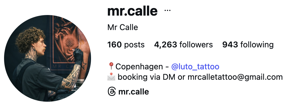 Mr Calle Instagram