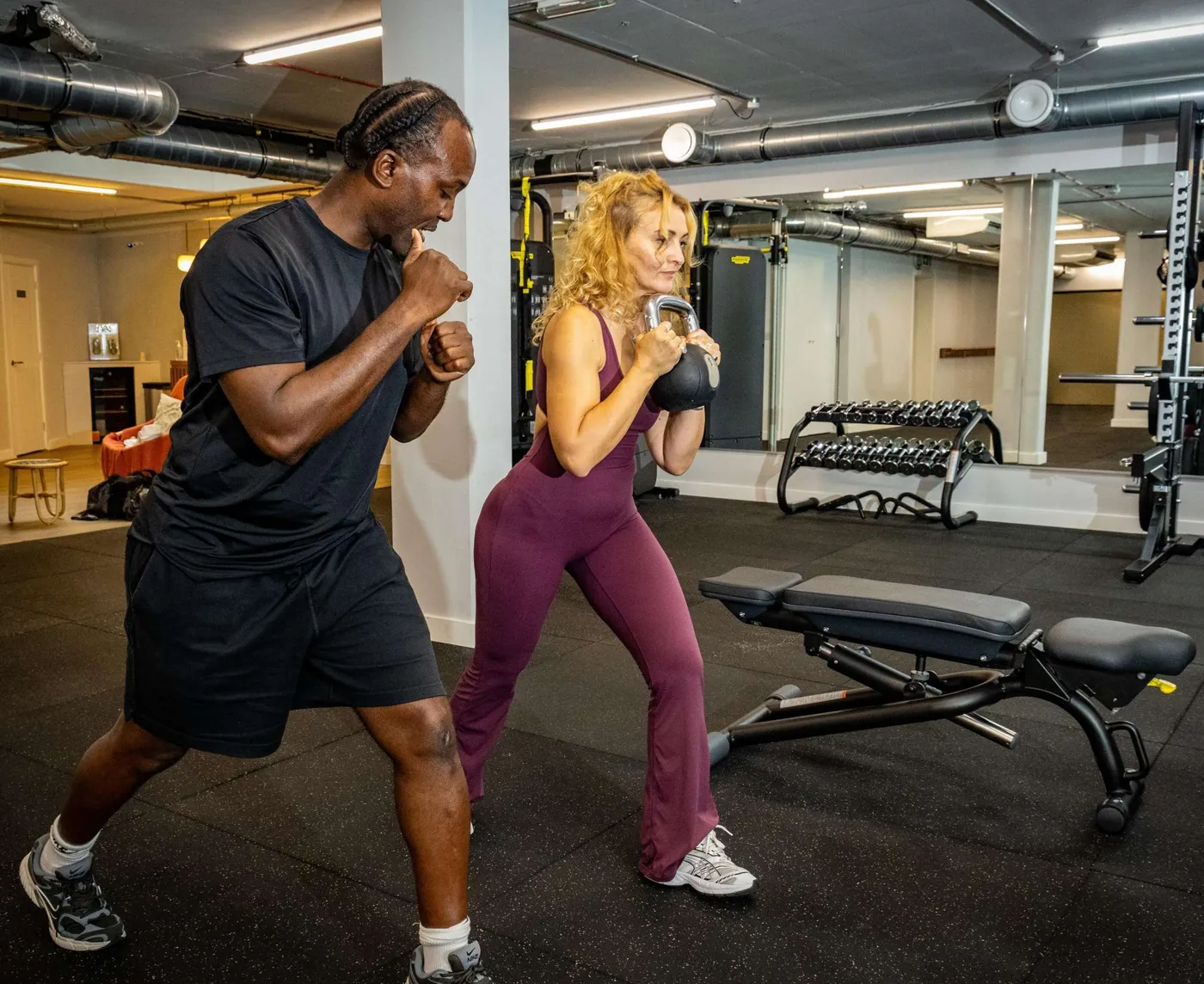 Personal training session at Abis Fitness Club in Fulham