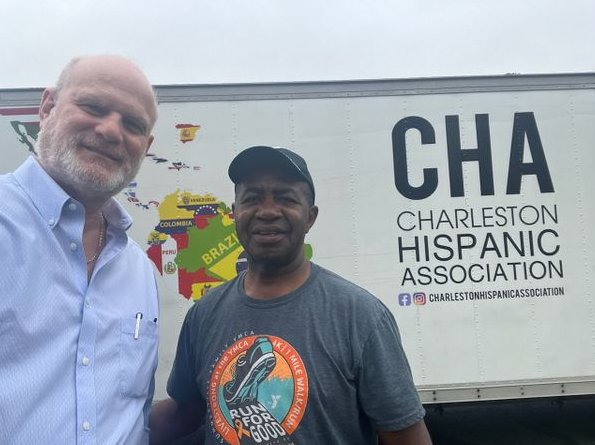 Lee Moultrie participating in a community organization event.